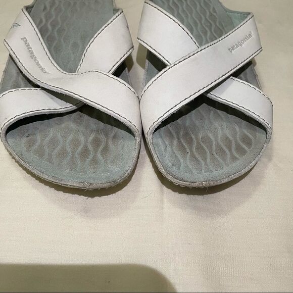 Patagonia Sky Dancer Mist Leather Slip-On Sandals - Picture 2 of 9